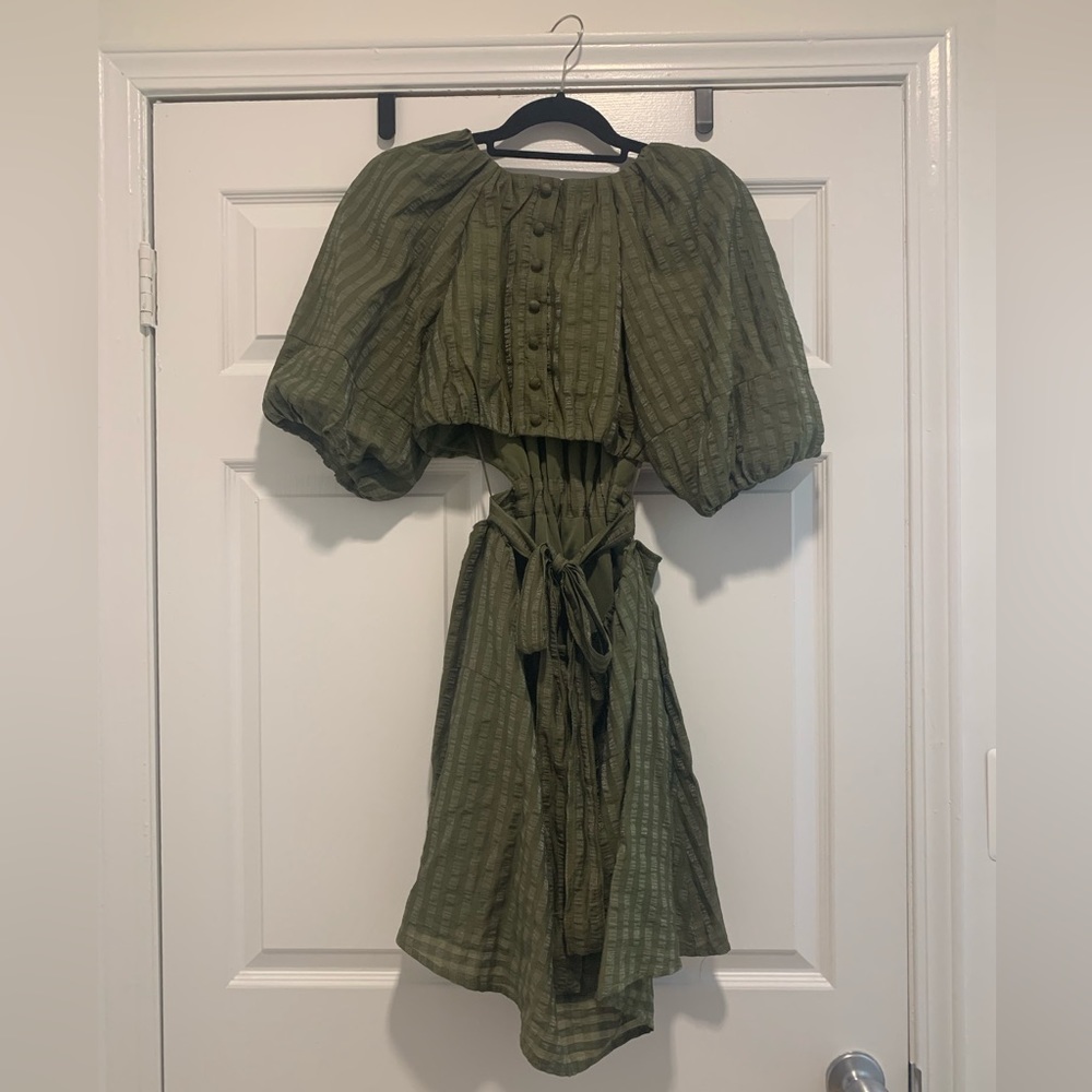 Moon River Small Green Cutout Dress - Picture 4 of 6